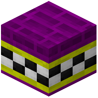 Purple Facade Bricks Tiled Yellow