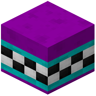 Purple Facade Wall Tiled Cyan