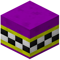 Purple Facade Wall Tiled Yellow