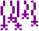 Purple Neon Stars