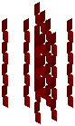 Red Curled Streamer