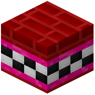 Red Facade Bricks Tiled Pink