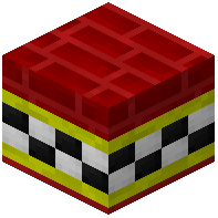 Red Facade Bricks Tiled Yellow