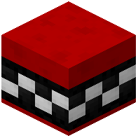 Red Facade Wall Tiled Black