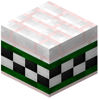 White Facade Bricks Tiled Green