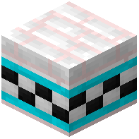 White Facade Bricks Tiled Light Blue