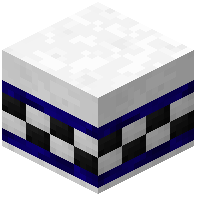 White Facade Wall Tiled Blue