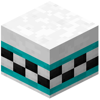 White Facade Wall Tiled Cyan