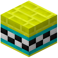 Yellow Facade Bricks Tiled Cyan