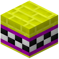 Yellow Facade Bricks Tiled Purple
