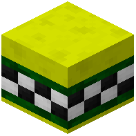 Yellow Facade Wall Tiled Green