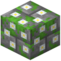 Oxeye Daisy Mossy Stone Brick