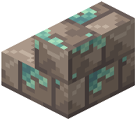 Mossy Sky Stone Brick Stairs