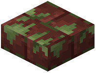 Mossy Volcanic Stone Brick Slab