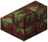 Mossy Volcanic Stone Brick Stairs
