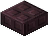 Bumpy Nether Brick Tiles Slab