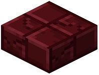 Cracked Red Nether Brick Tiles Slab