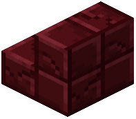Cracked Red Nether Brick Tiles Stairs