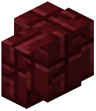 Cracked Red Nether Brick Tiles Wall