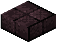 Damaged Nether Brick Tiles Slab