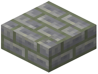 Mossy Andesite Brick Slab