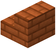 Red Sandstone Brick Stairs