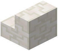 Heavy Chiseled Quartz Block Stairs