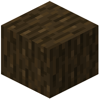 Reinforced Dark Oak Log Glass