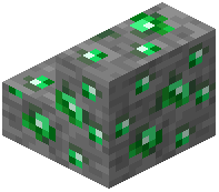 Reinforced Emerald Ore Glass Stairs