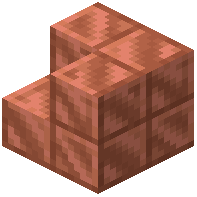 Cut copper inner stairs
