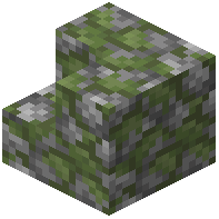 Mossy cobblestone inner stairs