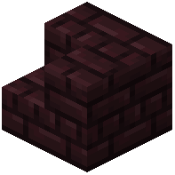 Nether brick inner stairs