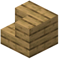 Oak inner stairs