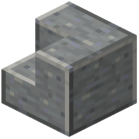 Polished andesite inner stairs