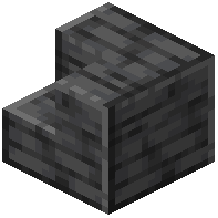 Polished deepslate inner stairs