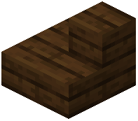 Dark oak outer stairs
