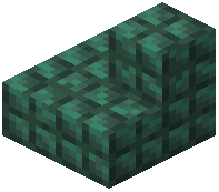 Dark prismarine outer stairs