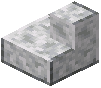 Polished diorite outer stairs