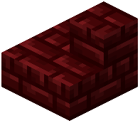 Red nether brick outer stairs
