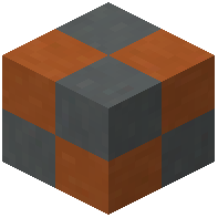 Cyan orange terracotta tiles