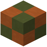 Green orange terracotta tiles