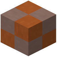 Orange light gray terracotta tiles