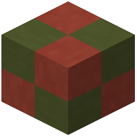 Red green terracotta tiles