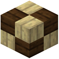 Birch dark oak wooden mosaic