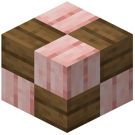 Cherry spruce wooden mosaic
