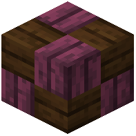 Crimson dark oak wooden mosaic