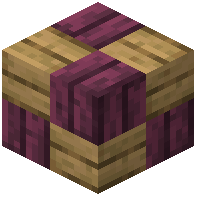 Crimson oak wooden mosaic
