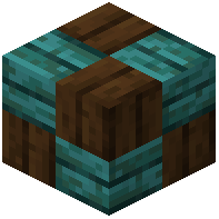 Dark oak warped wooden mosaic