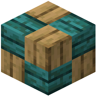 Oak warped wooden mosaic