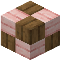 Spruce cherry wooden mosaic